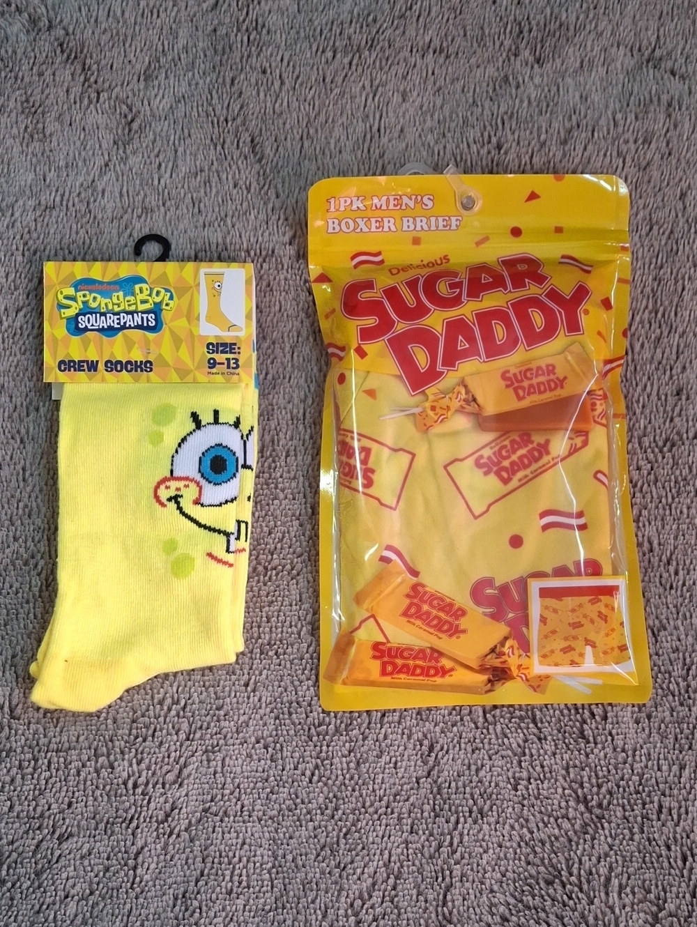 Sponge Bob Socks & Sugar Daddy Boxer Brief Set